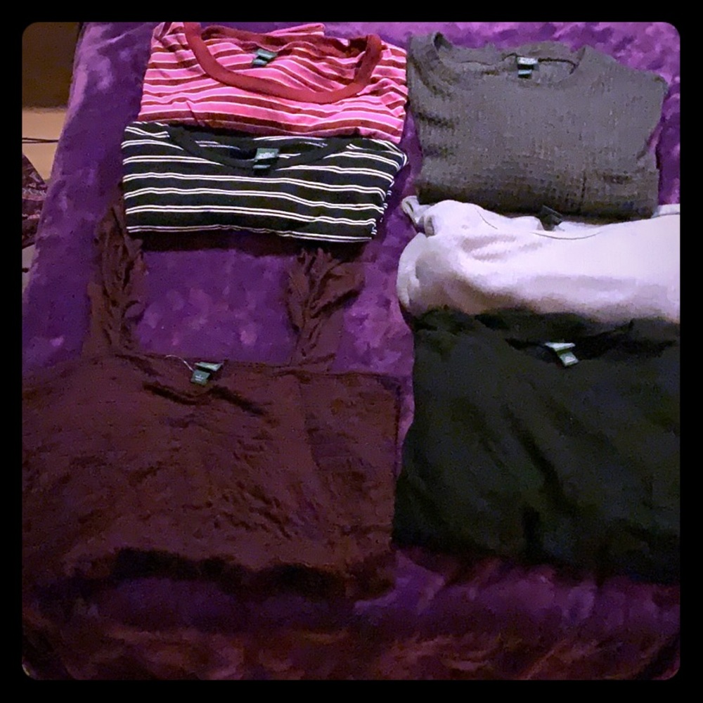 HUGE 6 Pack Bundle Wild Fable Tops Assorted sizes